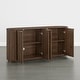 preview thumbnail 31 of 50, Spruce & Spring 70-inch Wide Modern Sideboard Cabinet with Semi-Cylindrical Columns