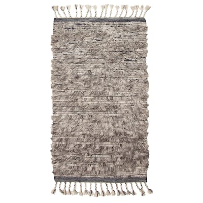 ECARPETGALLERY Hand-knotted Tangier Grey Wool Rug - 3'0 x 5'1