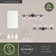 preview thumbnail 4 of 6, Huntley 4-Light 32 in. W Oil Rubbed Bronze Bathroom Vanity Lighting Fixture, Clear Seeded Schoolhouse Glass, LED Compatible