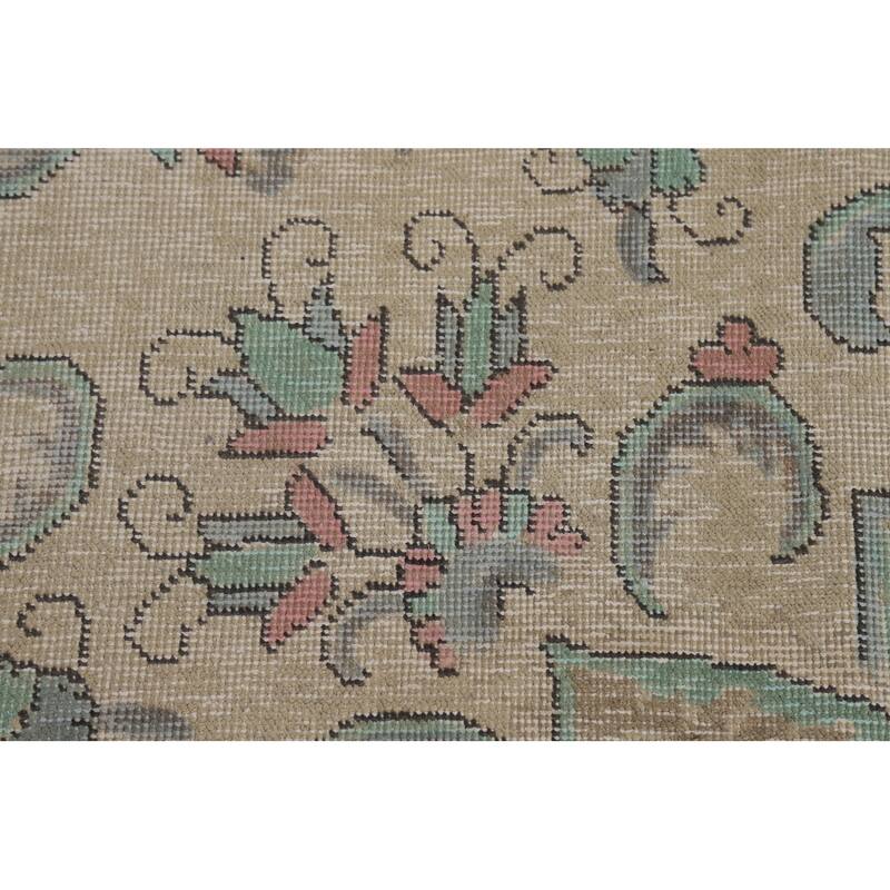 Medallion Tabriz Persian Area Rug Oriental Handmade Wool Carpet - 8'0"x 11'1"