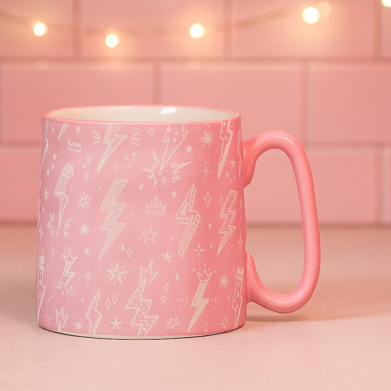 10 Strawberry Street Bella Abstract Elegance Mugs, Set of 4