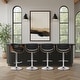 preview thumbnail 30 of 36, Butterfly 24" Adjustable Swivel Bar Stool Black - Set of 4