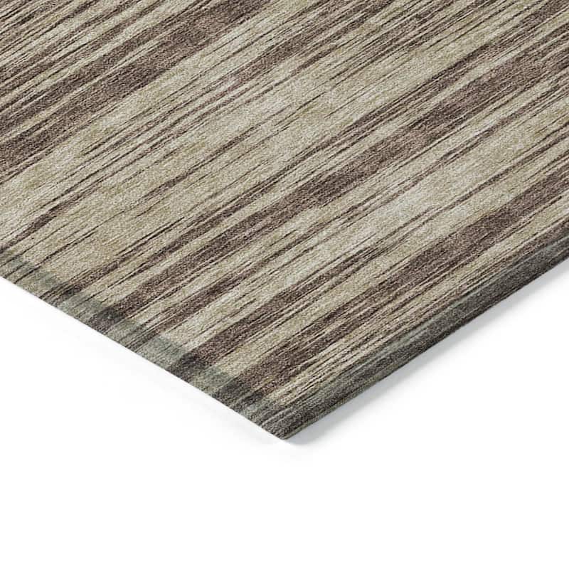 HomeRoots Abstract Modern Rectangle Outdoor Rug