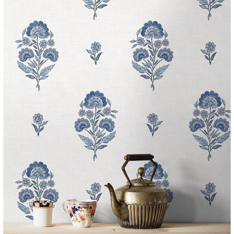NextWall Floral Spot Peel and Stick Wallpaper
