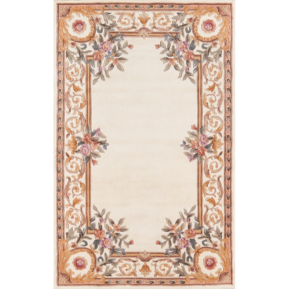 Momeni Harmony Hand Tufted Wool Traditional Floral Area Rug