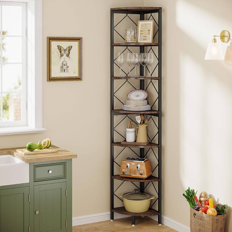 7-Tier Extra Tall Corner Shelf