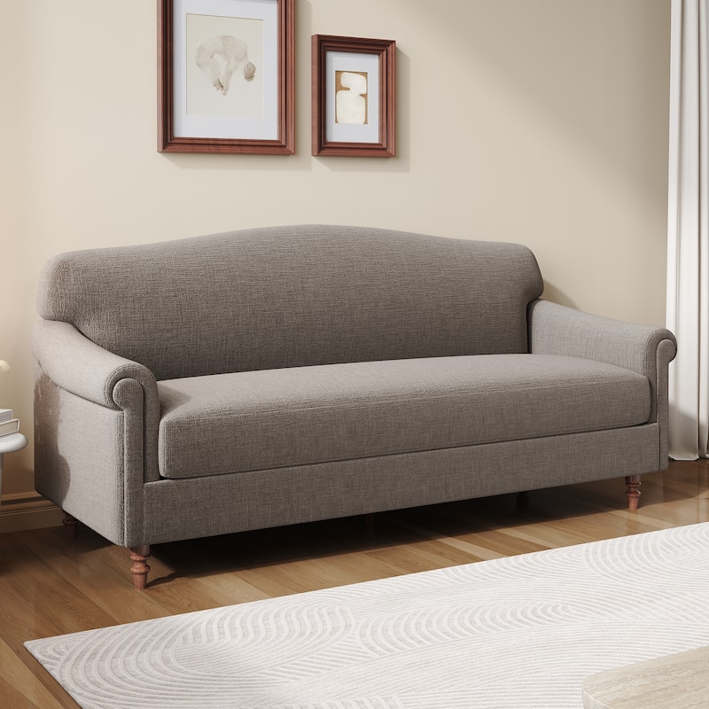 Christopher Knight Home - Modern Upholstered Loveseat Sofa with Rolled Arms
