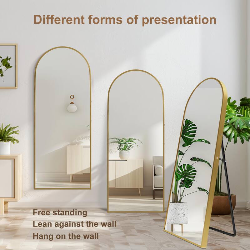 Aluminum Alloy Fine Edge Right Angle Full Length Mirror