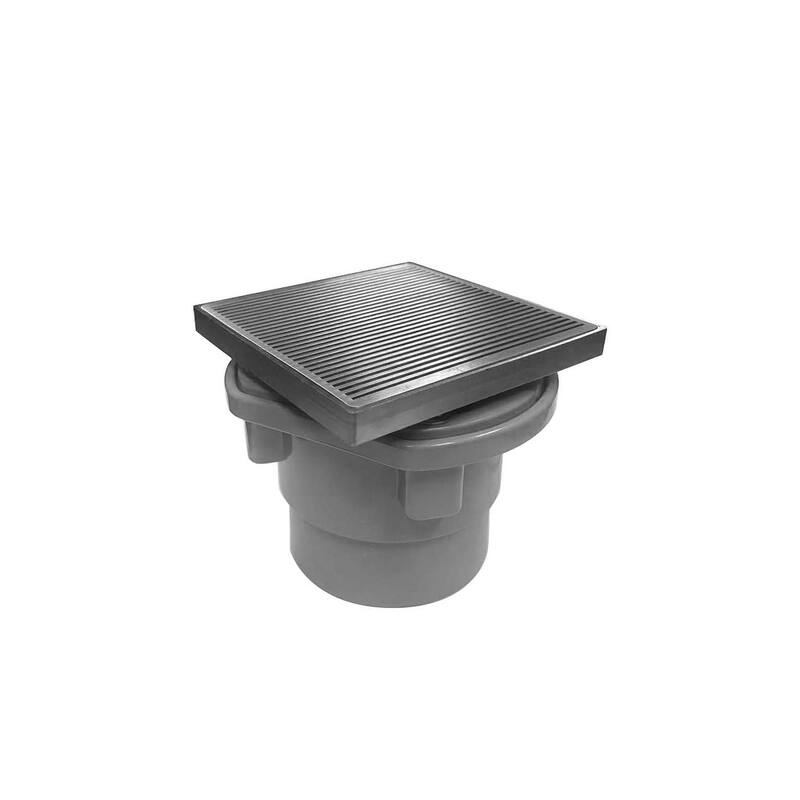Infinity Drain WD 4-2P 4" x 4" Premium Center Drain Kit with Wedge