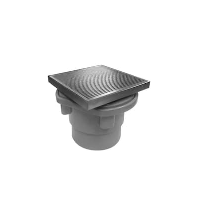 Infinity Drain WD 4-2P 4" x 4" Premium Center Drain Kit with Wedge