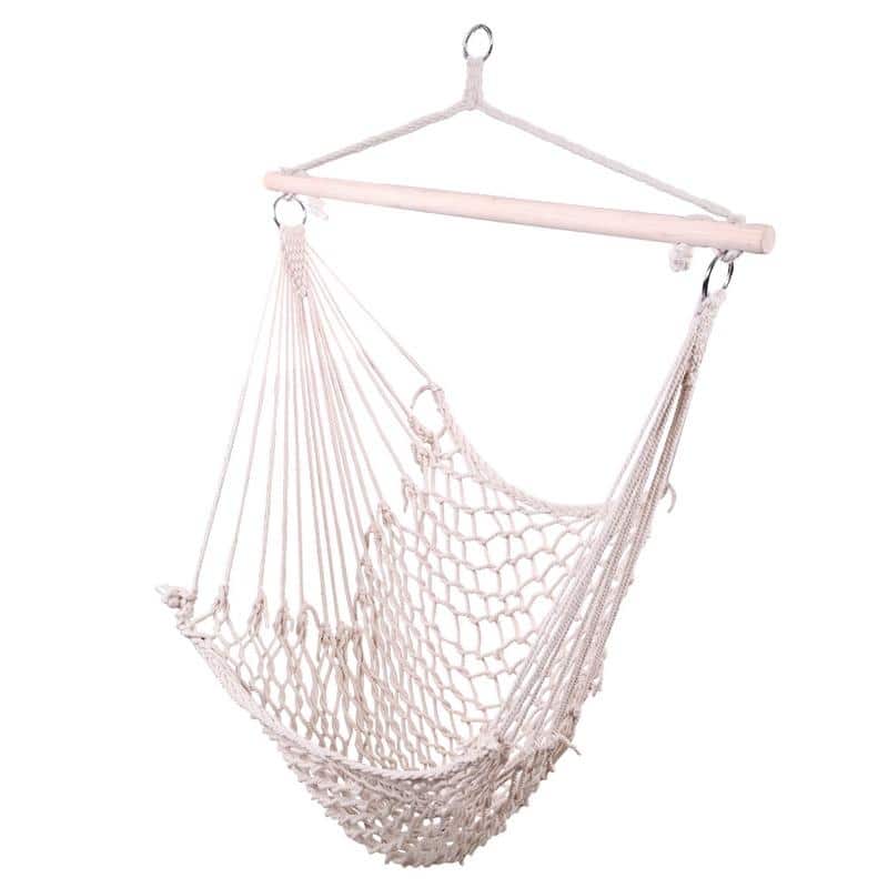35" Cotton Hanging Rope Air/Sky Chair Swing
