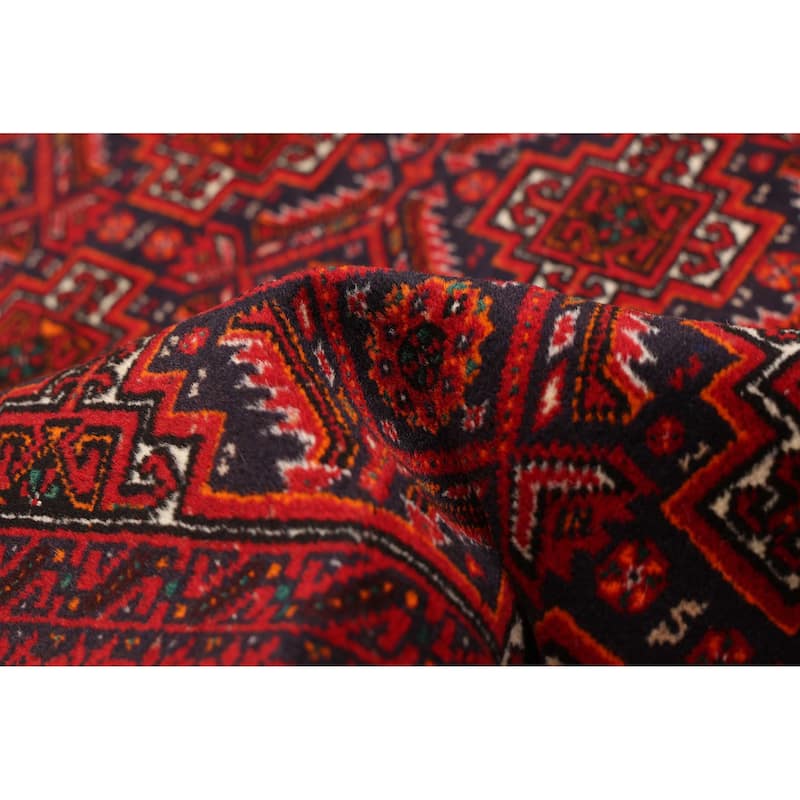 ECARPETGALLERY Hand-knotted Teimani Red Wool Rug - 3'0 x 5'0