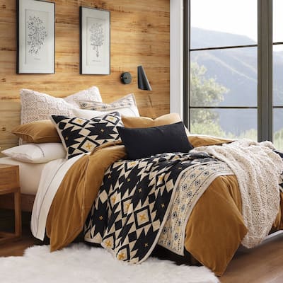 Paseo Road High Desert Aztec Southwestern Rustic Bedding 3 Piece Quilt Set