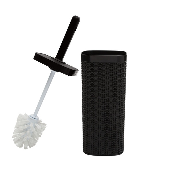 Bath Bliss Sailor Knot Toilet Brush in Matte Black 4.5