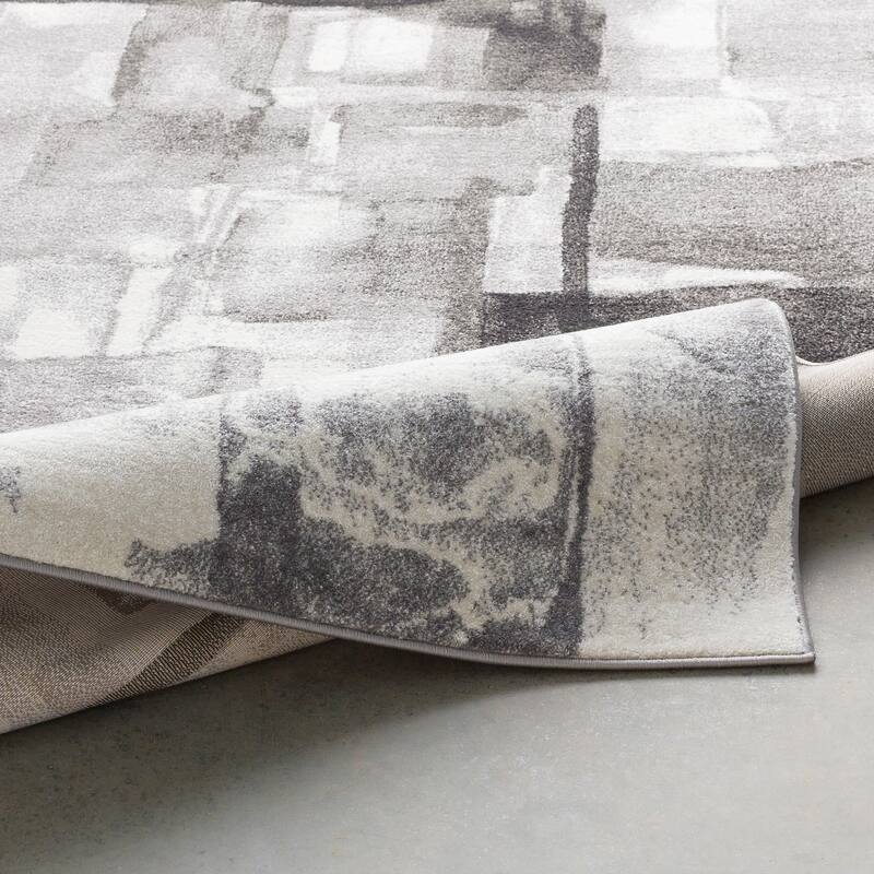 Ryan Modern Squares Abstract Area Rug