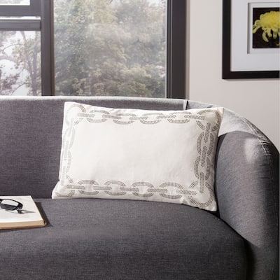 SAFAVIEH Maita 20-inch Grey Decorative Throw Pillow (Set of 2)