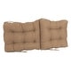 preview thumbnail 27 of 39, Multi-section Tufted Indoor Microsuede Seat/Back Chair Cushion (Multiple Sizes)
