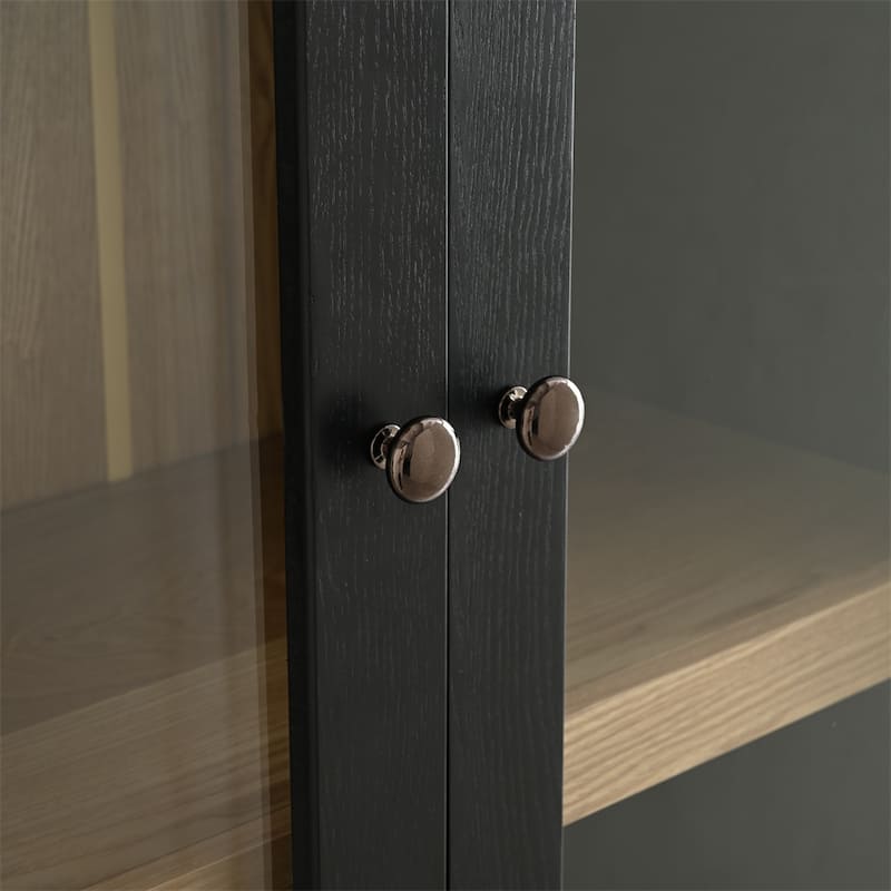 74.5'' Tall Display Cabinet w/Glass Doors,China Cabinet,Curio Cabinet