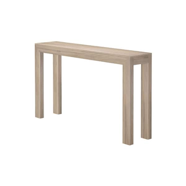 Blonde Plank and Beam Modern Console Table