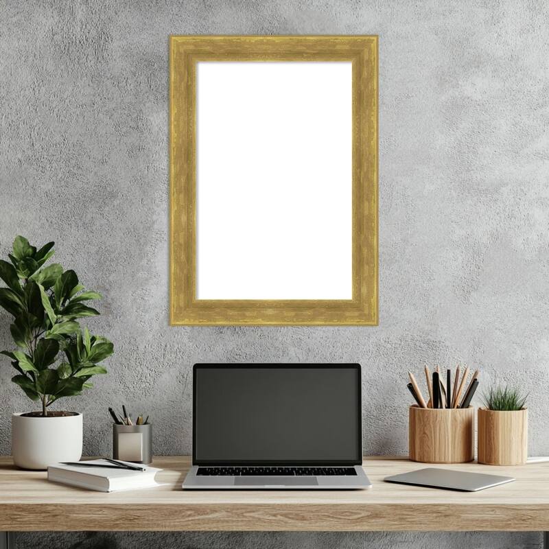 Amanti Art Angled Bronze Framed Dry Erase Magnetic Board