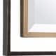 preview thumbnail 3 of 3, Uttermost Carrizo Gold and Bronze Rectangle Mirror