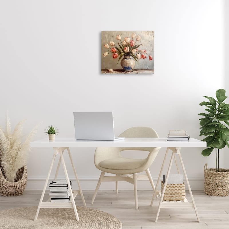 Stupell Quiet Spring Tulips Canvas Wall Art Design By Arlington Prints