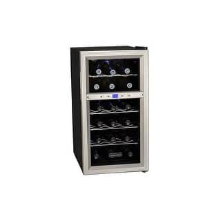 Free Standing Koldfront Wine Refrigerators Coolers For Less Koldfront Twr181e 14 Inch Wide 18 Bottle Wine Cooler With Dual Thermoelectric Cooling Zones