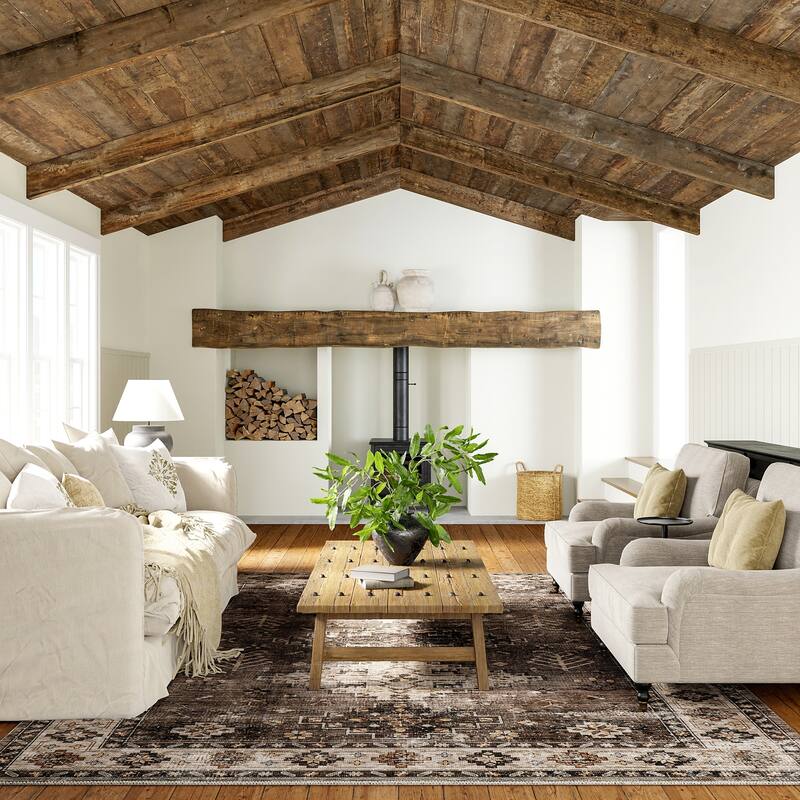 Barbary Distressed Machine Washable Area Rug