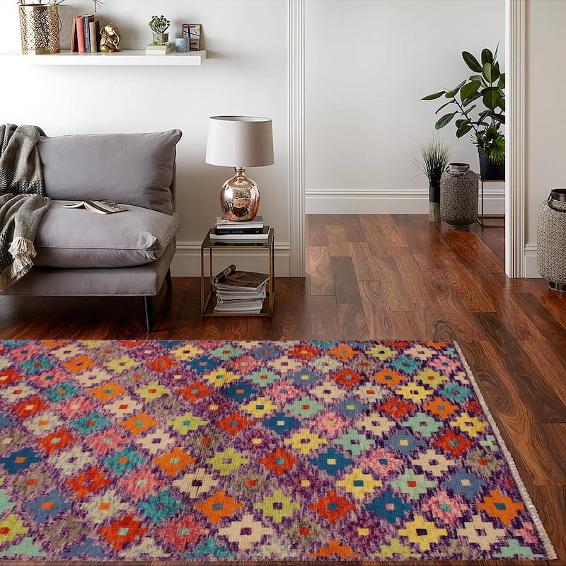 Boho Chic Balochi Alison Hand Knotted Wool Rug - 3'3" x 5'0"