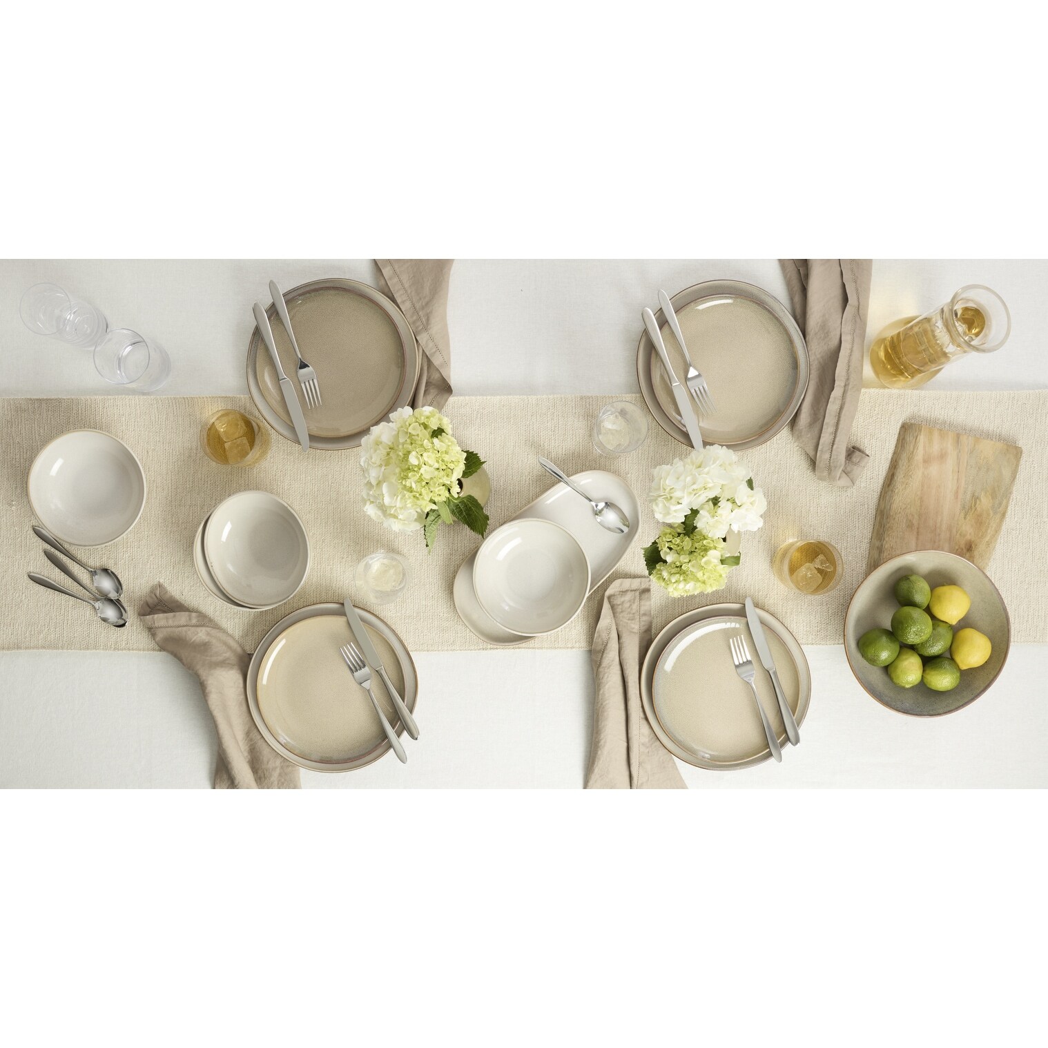 Oneida Organic Shades 2-Piece Serving Set, Bowl & Tray Set - Bowl