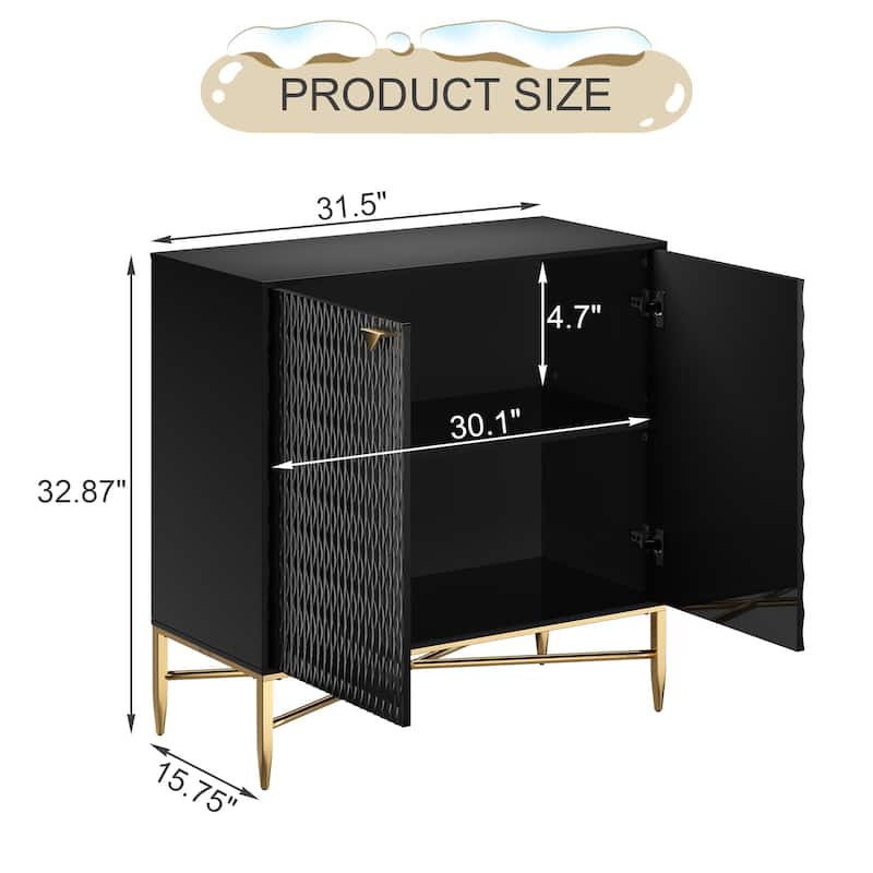 2 Door White Locker Accent Cabinet