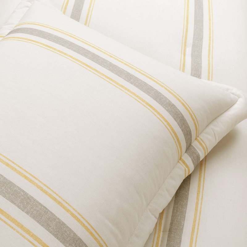 Lush Decor Farmhouse Stripe 3-piece Comforter Set