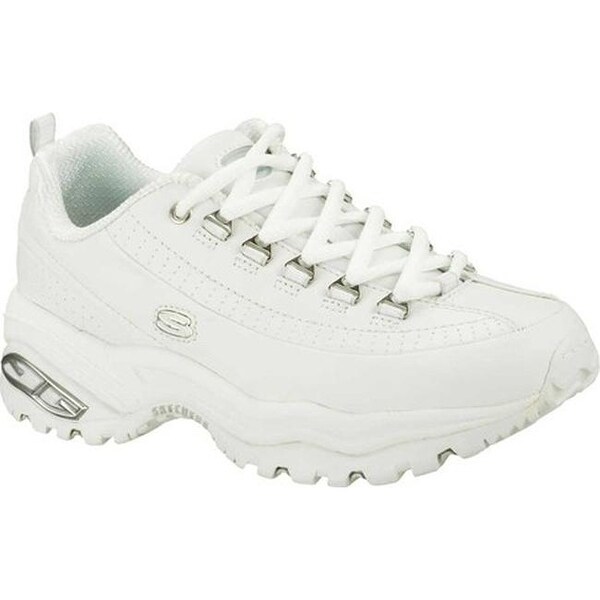 all white leather skechers