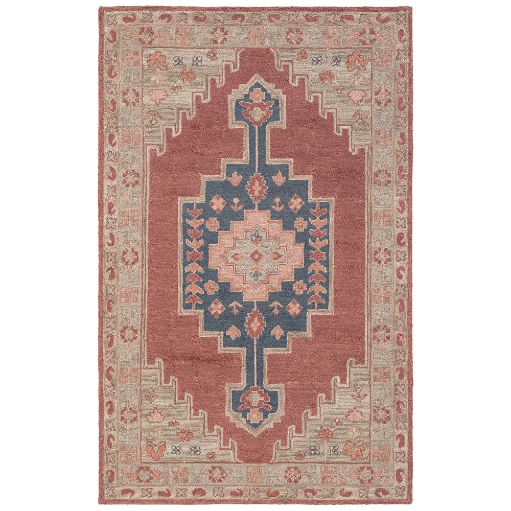 Terra by Obeetee Noble Sarah Red Rug