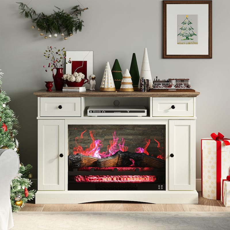 TV Stands with 28'' Fireplace