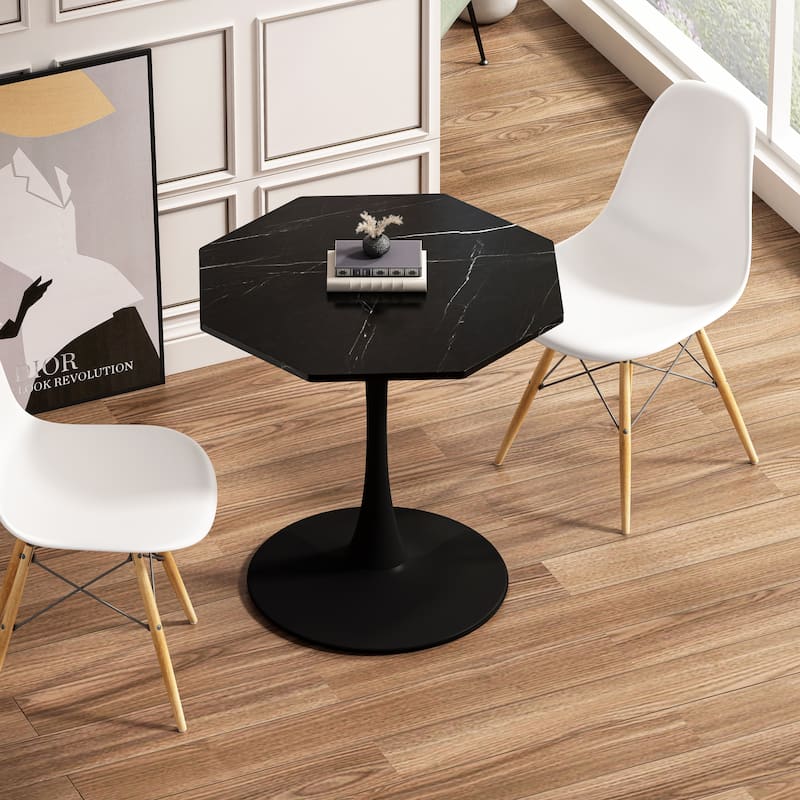 31.50"Modern Octagonal Dining Coffee Table for Kitchen Living Room