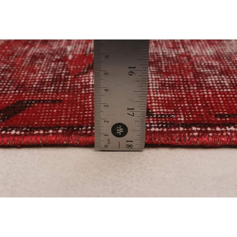 ECARPETGALLERY Hand-knotted Color Transition Red Wool Rug - 5'6 x 8'9