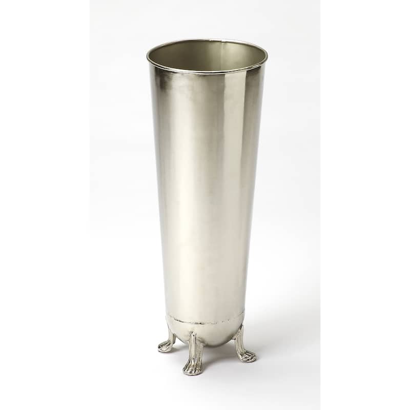 Butler Tanguay Polished Silver Umbrella Stand - Silver