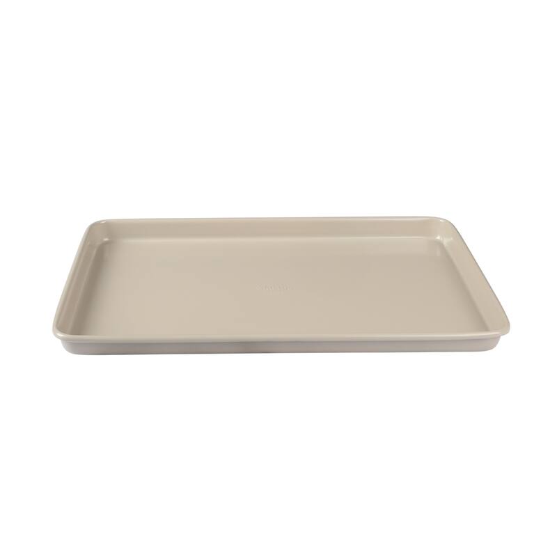 Martha Stewart 3-Piece Cookie Sheet Set - 13", 15", 17" Baking Pans, Ceramic Nonstick, PFA-Free, Carbon Steel