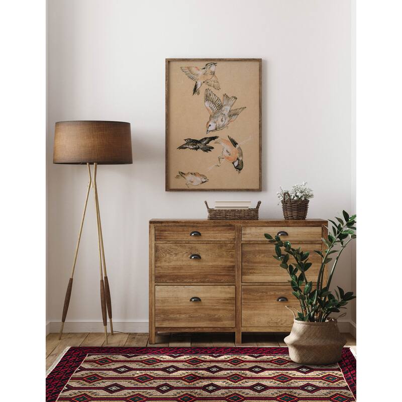 ECARPETGALLERY Hand-knotted Baluch Tan Wool Rug - 3'5 x 5'5