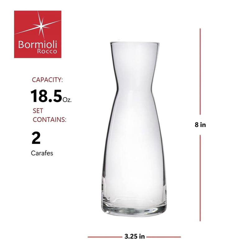 Bormioli Rocco Set of 2 Ypsilon Carafes
