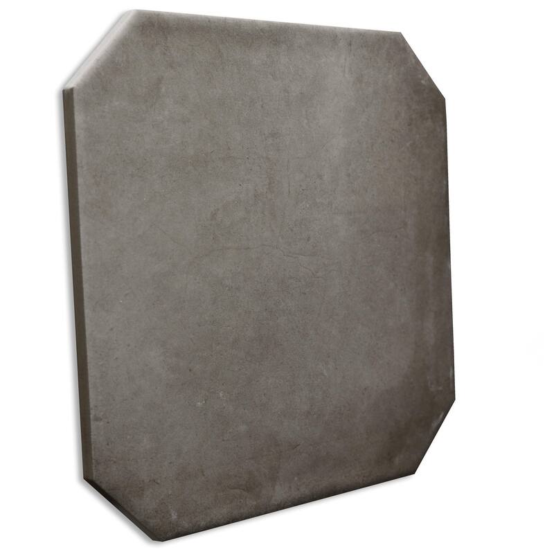 Merola Tile Laverton Octagon Grafito with Taco Arena 7-7/8" x 7-7/8" Porcelain Floor and Wall Tile