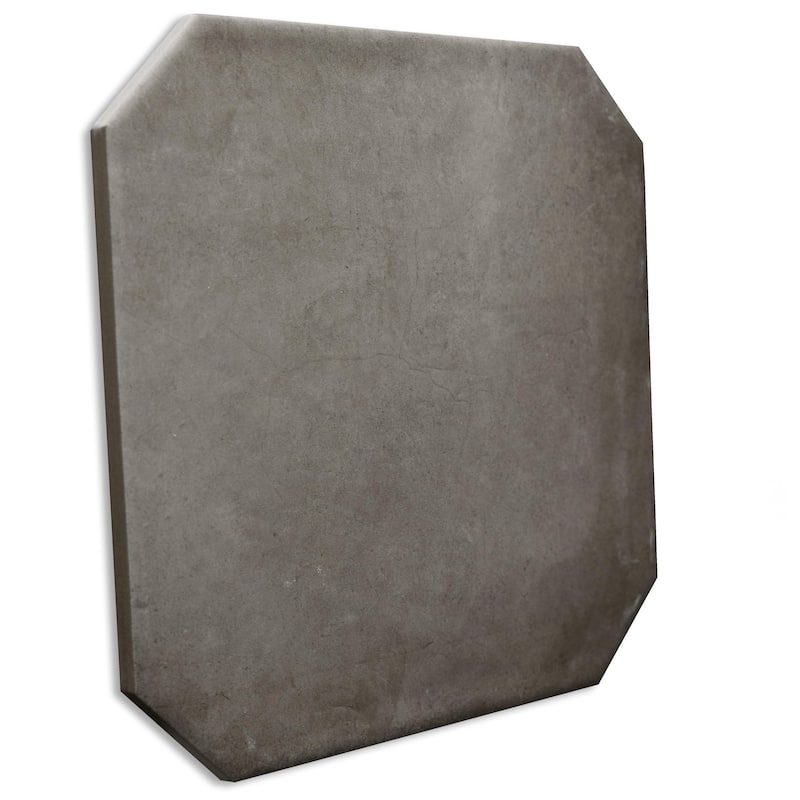 Merola Tile Laverton Octagon Grafito with Taco Natural 7-7/8" x 7-7/8" Porcelain Floor and Wall Tile