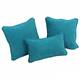 Blazing Needles Delaney 3-piece Indoor Throw Pillow Set - Aqua Blue