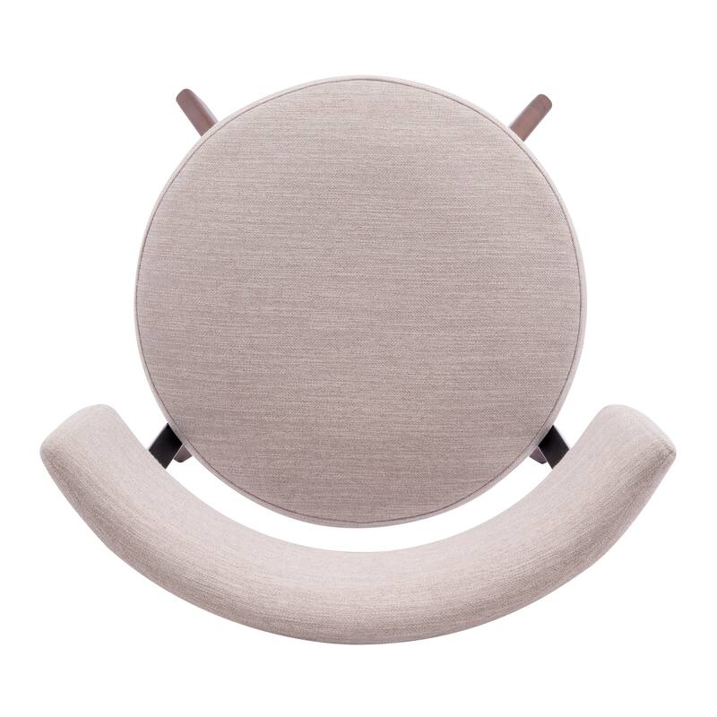 Christopher Knight Home - Modern Upholstered Rubber Wood Dining Chairs with Curved Back