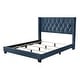 preview thumbnail 40 of 82, CraftPorch Glam Button Tufted Wingback Upholstered Bed