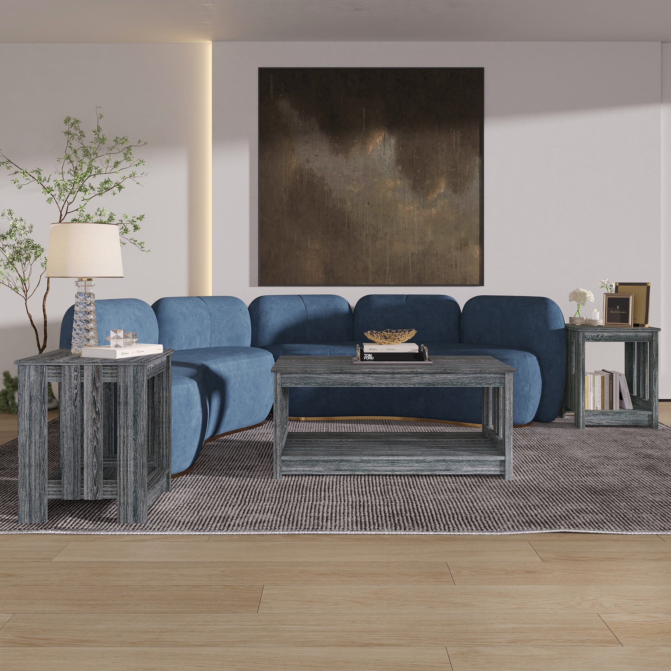 CraftPorch Minimalist Coffee Table Set