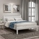 preview thumbnail 1 of 62, Solid Wood Platform Bed Frame with Headboard & Strong Slats Support White - Twin
