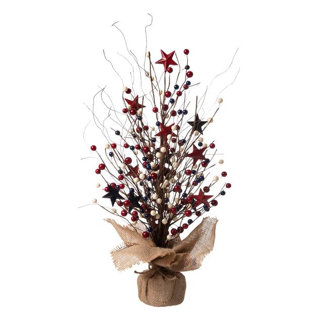Glitzhome Berry Table Tree Patriotic/Harvest/Christmas Centerpieces