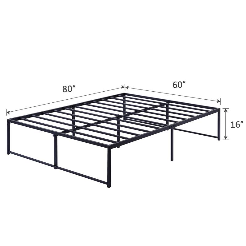 Javlergo 16 Inch Metal Platform Bed Frame